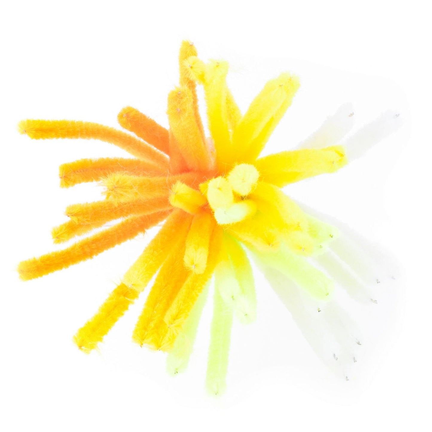 Vaessen creative • hilos de chenilla 6mm 50 uds. 30cm amarillo