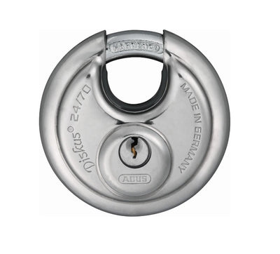 ABUS DISCUS 24 70 Handlot - argento, chiusura chiave, 7 cm