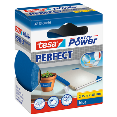 Tesa 1067630 - nastro per riparazioni extra power 2,75 metri 38 mm blu | 6 pezzi