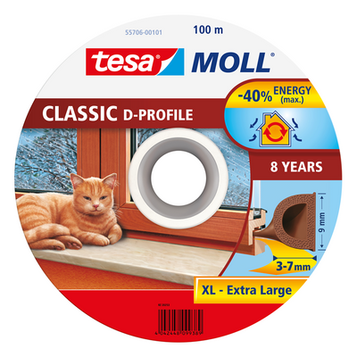 Tesa 1067490 - moll profilo D bianco 100m | 1 pz