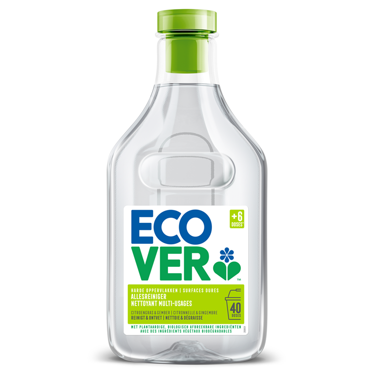 Ecover 1067359 - Limpiador multiusos limón 1 litro | 6 piezas