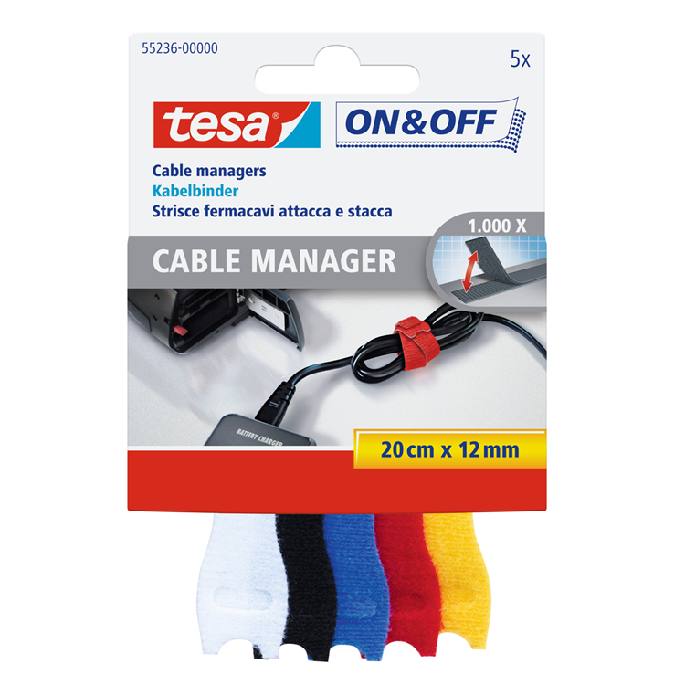 Tesa 1034988 - cavo velcro m.piccolo clipstr | 12 pezzi