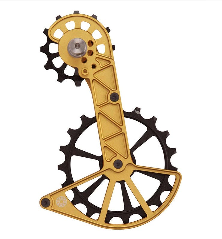 Gabbia deragliatore a sfera kolossos oversize r7000 r7100 oro