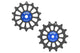 Set ruote deragliatore a sfera Sram 12v cross 14 14t nere