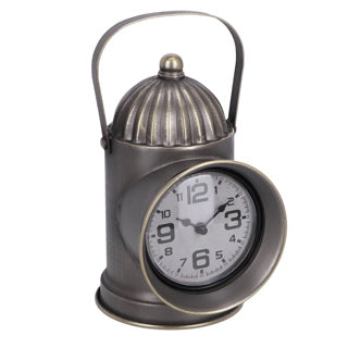 Metal in ottone Lantern Orologio 13.5x19x26.5 cm