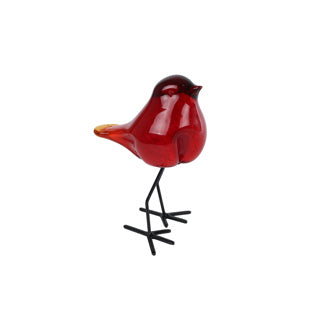 No brand escultura pájaro a pie 11,5x8,5x15,5cm | 2 piezas