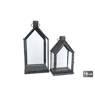 Windlicht set van 2