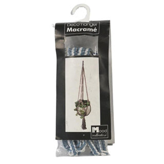 In The Mood Collection Pot Holder Blue Macrame 110 cm