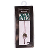 No brand in the mood collection bloempothouder donkergroen wit macrame 110 cm | 6 stuks