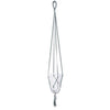 No brand in the mood collection bloempothouder donkergroen wit macrame 110 cm | 6 stuks