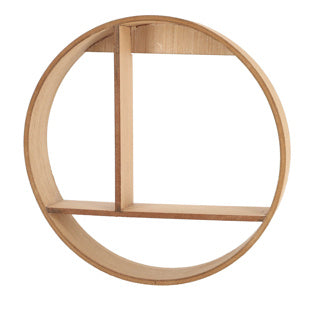 Home accents wandrek hout ø37x7,5cm