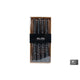 Candela da tavolo No brand Twist nera 4 ore 4 pezzi 2x2x20 cm | 12 pezzi