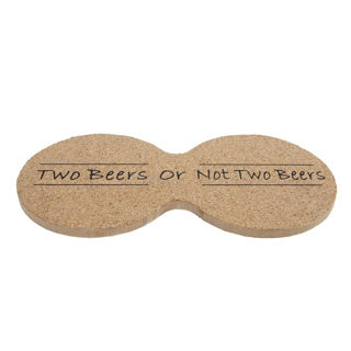 Coaster Dos cervezas S4 Cork 19x9.5x0.6 cm