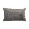 No brand vintage velvet kussen grijs 30x50 cm | 3 stuks