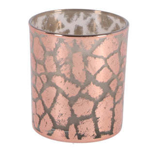 Varios PMTD Windlicht Desiree Giraffeprint Pink 10 cm