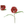 Fiore artificiale allium ball arancione pe 55 cm | 2 pezzi