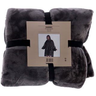 Altri marchi con cappuccio Sherry plaid Sherry 70x110 cm Grigio carbone