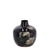 Gifts amsterdam vaas pigeon m zwart bol metaal 18x18x18cm