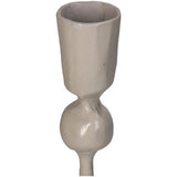 No brand kandelaar iron beige 8x8x30cm | 2 stuks - afbeelding 2