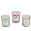 Geurkaars wax in glas 3 assorti | 3 stuks