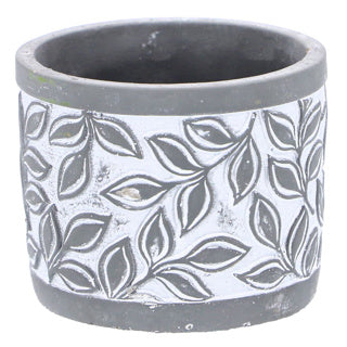 Pot Olea Cylinder Grey 11 cm