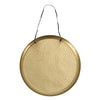 Gusta wand-decoratieschaal 38 cm goud aluminium