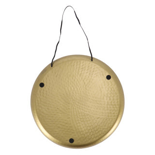 Gusta wand-decoratieschaal 38 cm goud aluminium