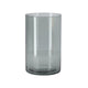 Imp Vase Levi Cilindro de gris oscuro Transp. H21 D14