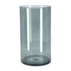 No brand vaas levi cylinder dark grey transp. h30 d16 | 2 stuks