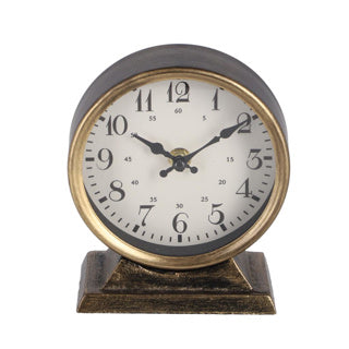 Otras marcas Metal Clock Caroline 13x6.5x15 cm de oro
