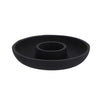 Porta di candele in alluminio nero 13.5x13.5x2,5 cm