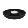 Porta di candele in alluminio nero 13.5x13.5x2,5 cm