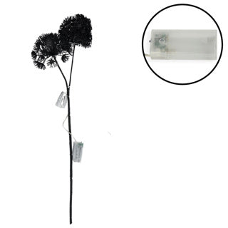 ART Flower Heracleum Countryfield a LED Nero 75 cm