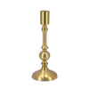 Candlestick Alluminium Gold 9x9x23.5cm