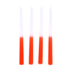 Kaars dip dye wax oranje 30,5 x 2,2 cm 4 stuks