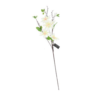 No brand flor artificial magnolia blanca 82 cm campo | 6 piezas