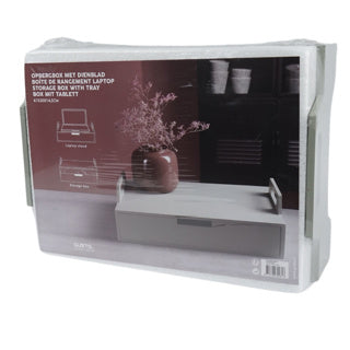 GUTA GUSTA TABLA DE LA PAPTOP DE MADERA 41X30X14.5 CM GRIS VERDE
