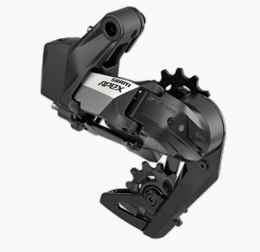 Derail posteriore SRAM. APEX XPLR AXS 10 11-36-44T