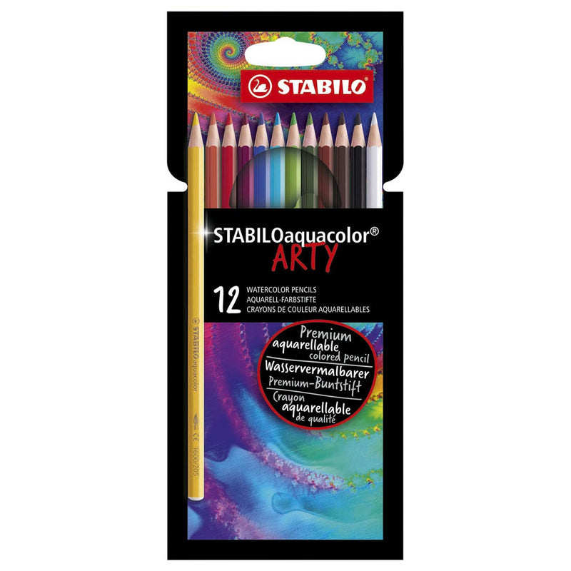 Matite colorate con acquacolor stabili, 12st.