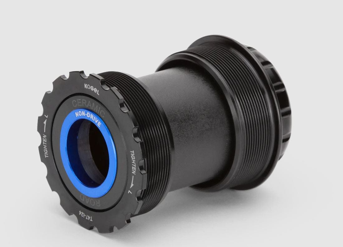 Pedalier de bola sram ceramic cross t47 asimétrico 24 gxp resistente a la corrosión