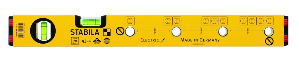 Nivel de burbuja Abi stla, 70eléctrico para cajas de empotrar 43cm - 16135