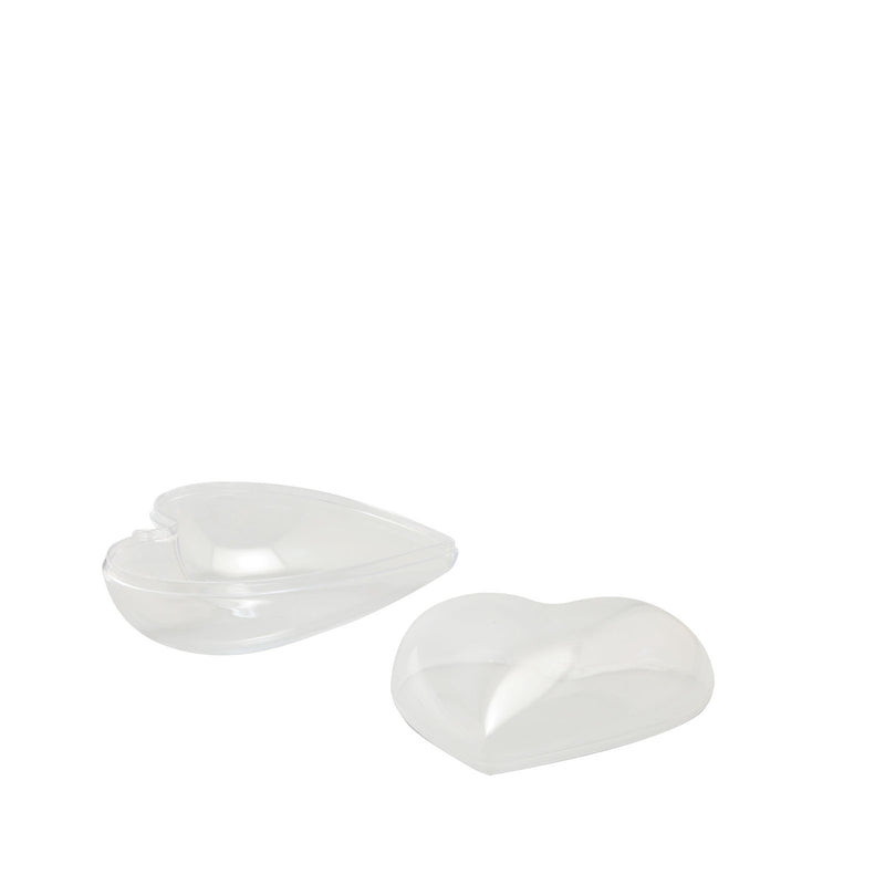 Vaessen creative • plastic hart 2-delig pre-packed 8cm