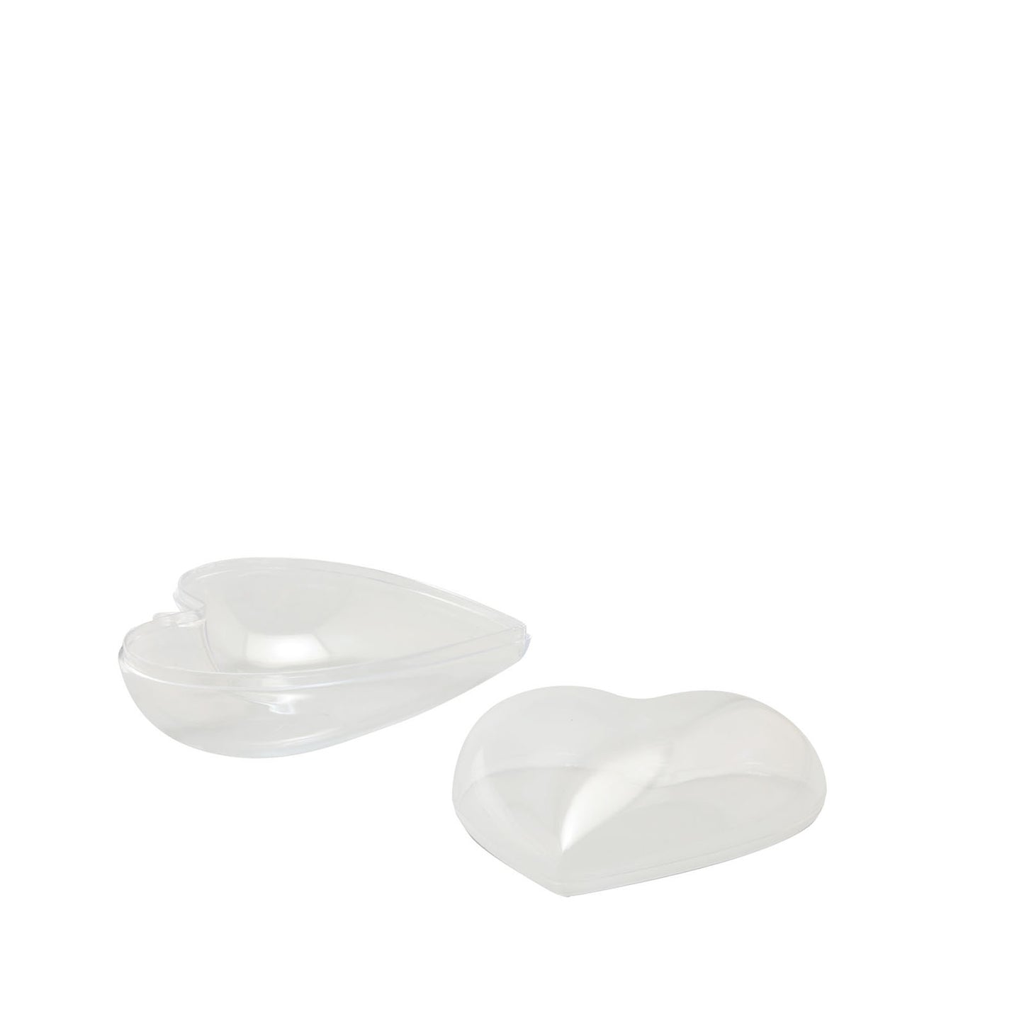 Vaessen creative • cuore di plastica 2 pezzi preconfezionati 8 cm