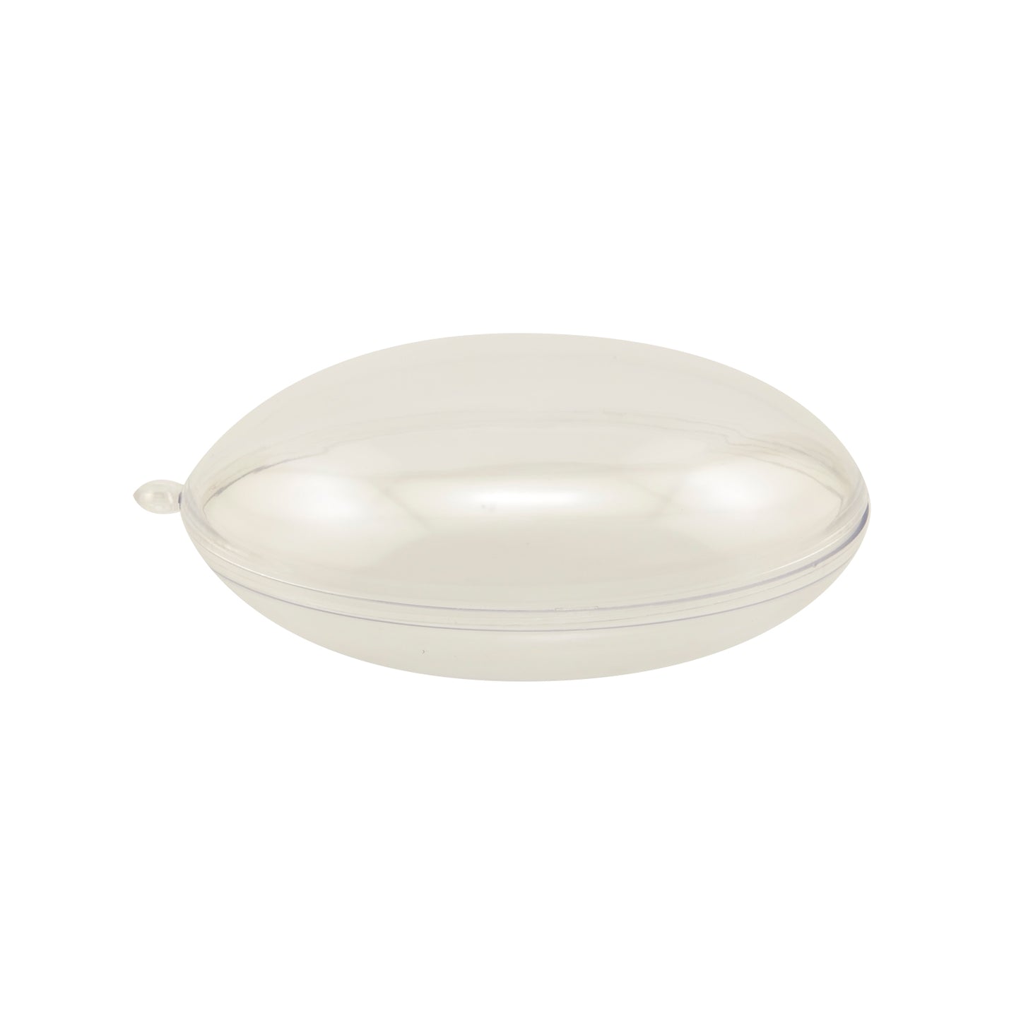 Vaessen creative • sfera di plastica piatta in 2 pezzi preconfezionata da 9 cm