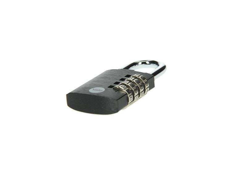 Yale 1065059 - candado 38mm aluminio negro estándar | 3 piezas