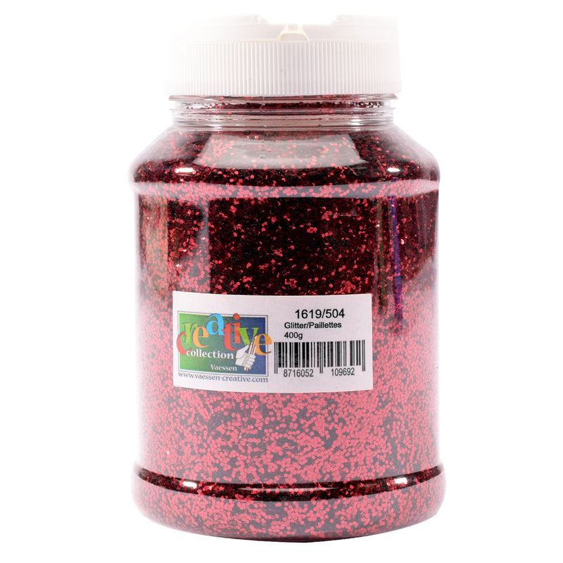 Vaessen creative • glitter rosso 1 mm