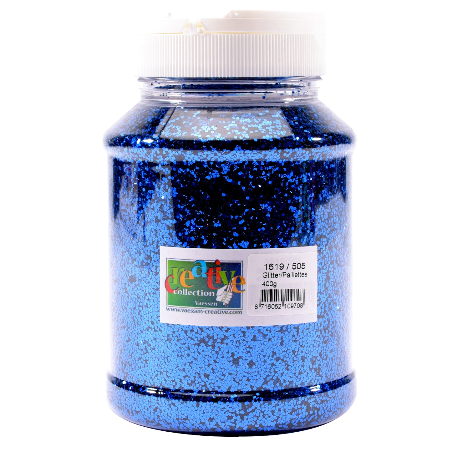 Vaessen creative • purpurina 1 mm azul