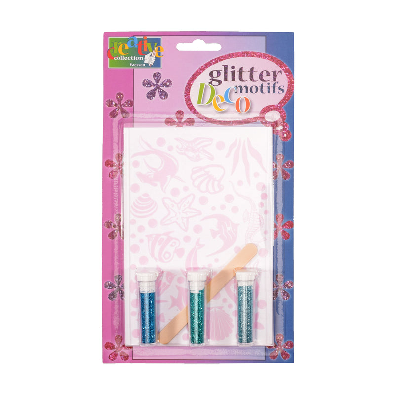 Vaessen creative • trasferimento + 3x glitter mare-spiaggia