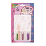 Vaessen creative • transfer + 3x piante-fiori glitterati - afbeelding 1