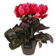 Planta artificial ciclamen rosa en maceta